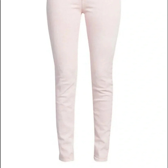 Isabel Marant Nikino High Waist Ankle Tie Skinny Light Pink Jeans Size 6 - Picture 3 of 13